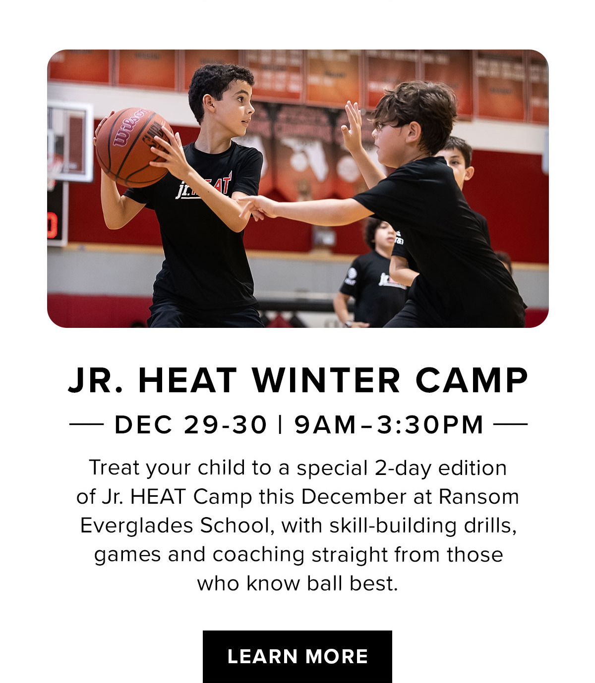 Jr. HEAT Winter Camp | Learn More