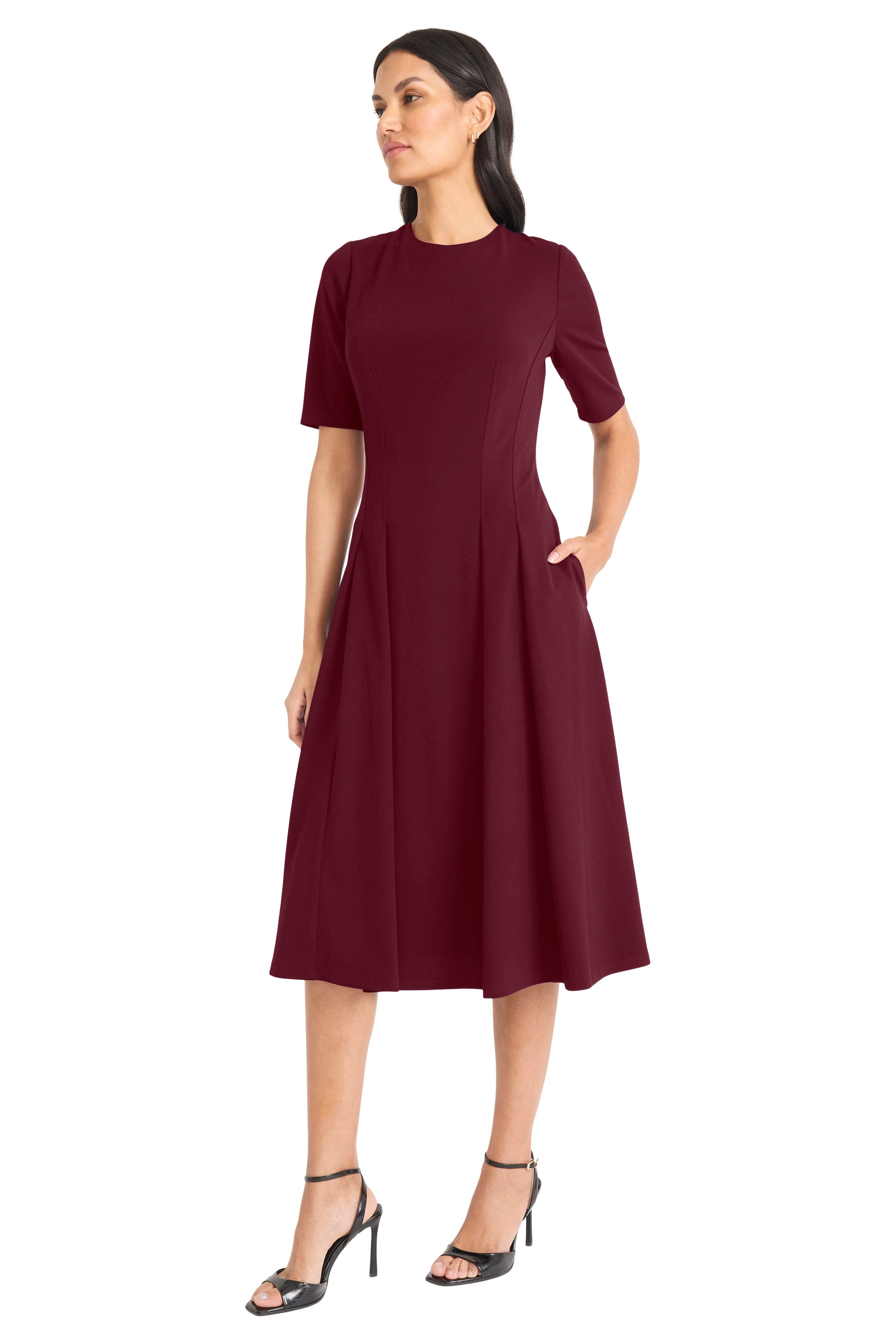 Image of Tresa Below the Knee A-Line Dress
