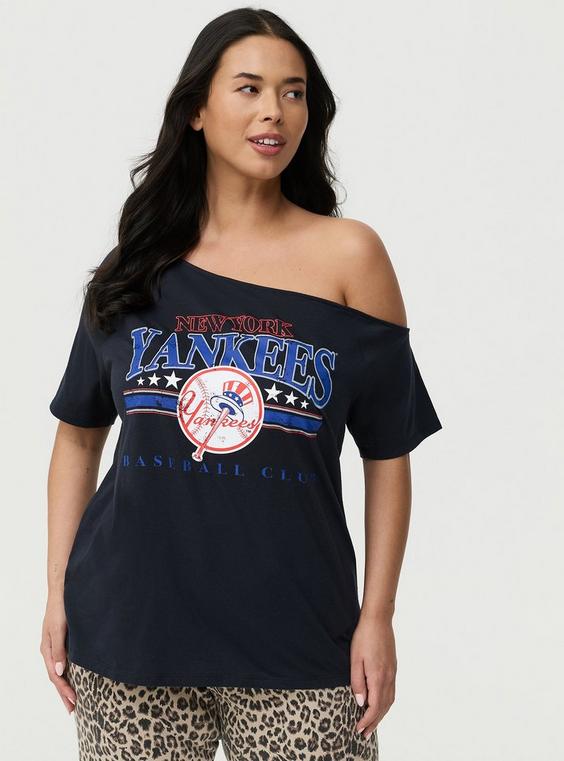 MLB New York Yankees Cotton Off-Shoulder Tee