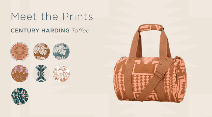Meet the prints ʻULU CENTURY HARDING peony on toffee CENTURY HARDING HOLOMUA HARDING tide HOLOMUA HARDING toffee RANCHO ARROYO Tide