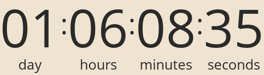 Countdown to the sale's end.