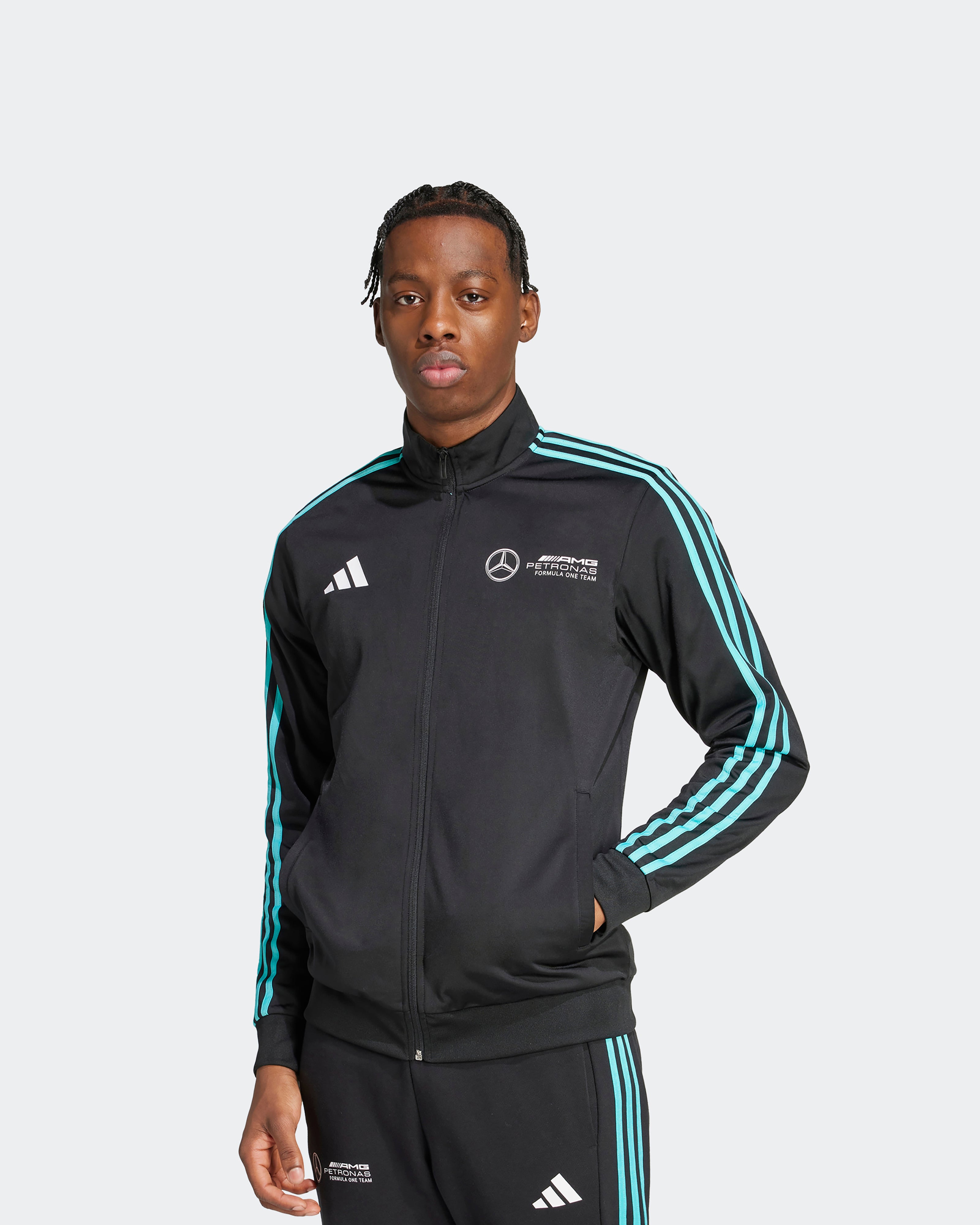 Image of Mens DNA Track Top Black