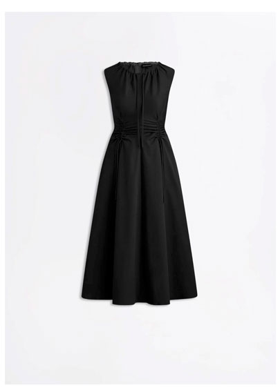 Cotton Sateen Cargo Dress