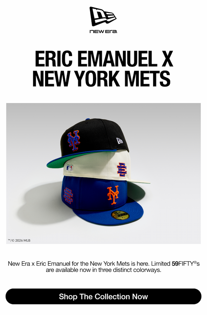 Eric Emanuel x New York Mets. Ship The Collection Now.