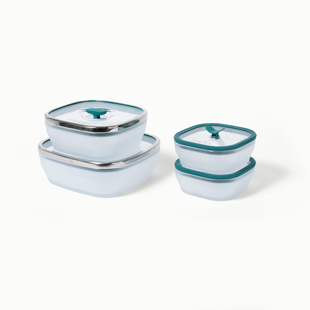 Image of 8-Piece Glass Square Dish Set