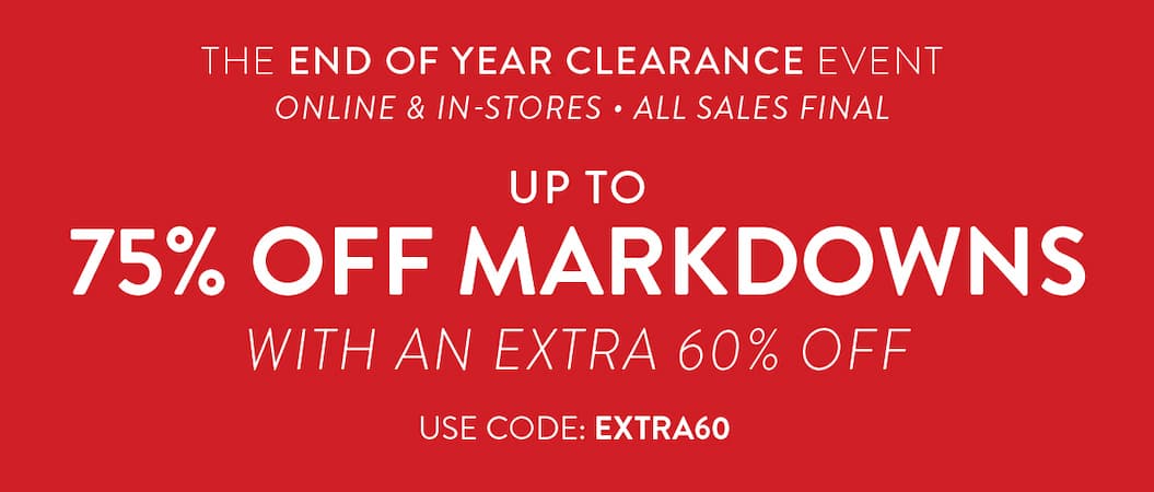 The End of the Year Clearance Event