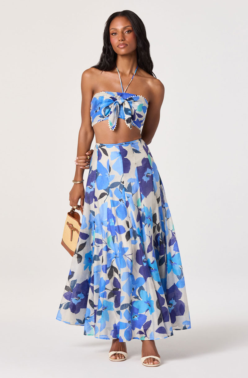 Woman Wearing Bandeau Halter Top
