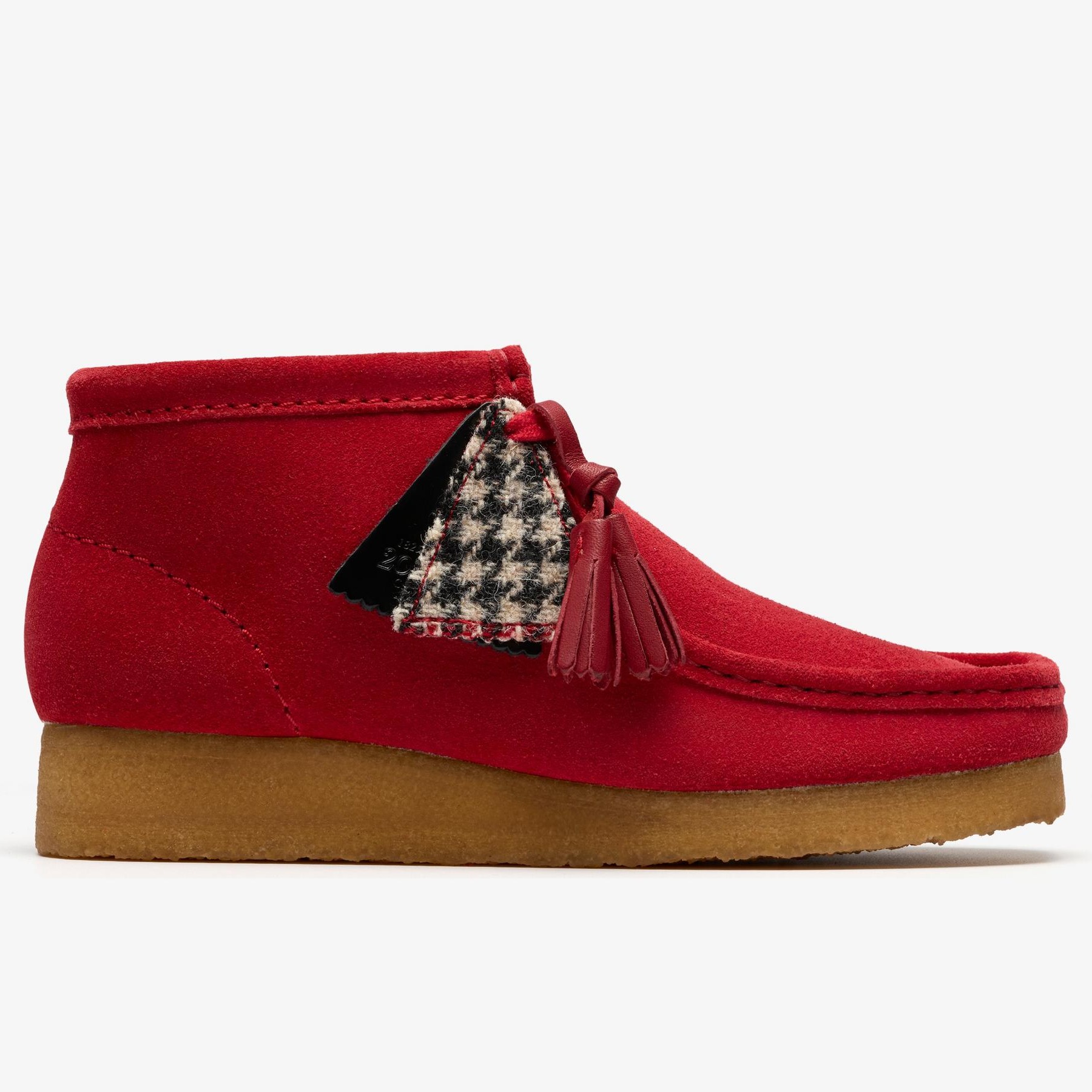 Shop Wallabee Boot Red Suede