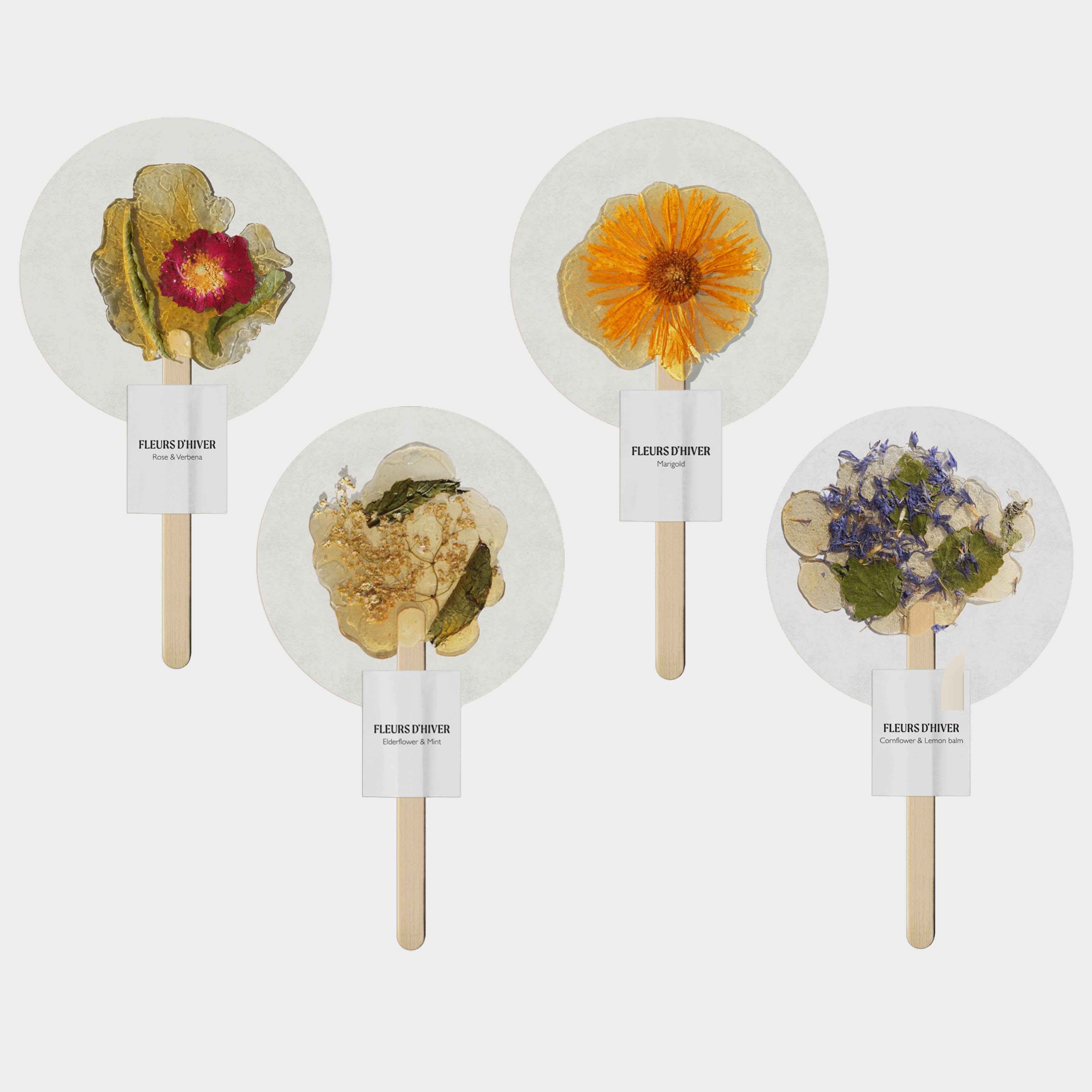 Image of Fleurs D'Hiver Herbal Tea Lollipops