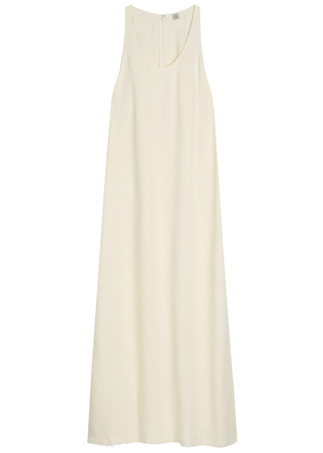 TOTEME Scoop-neck woven midi dress