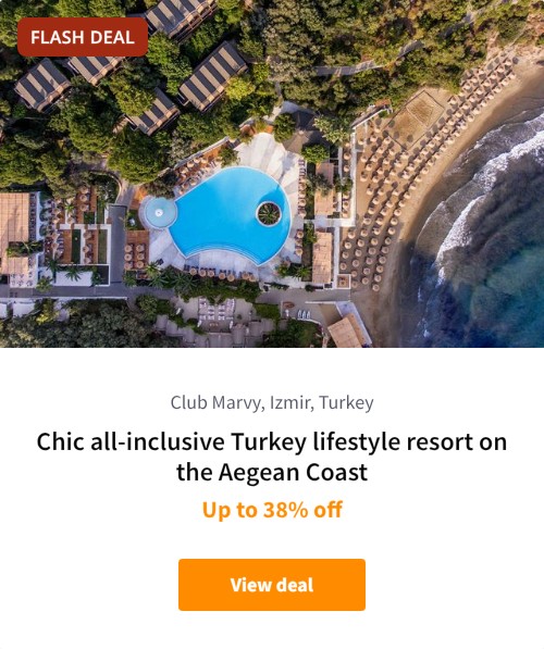 Chic all-inclusive Turkey lifestyle resort on the Aegean Coast