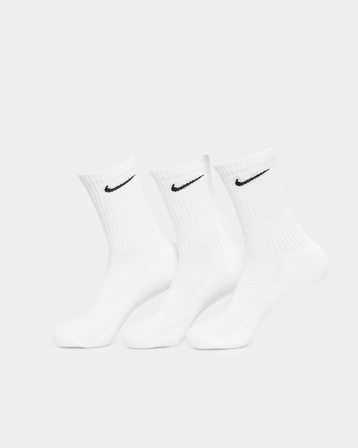 Image of Nike Everyday Cotton Cushioned Crew Socks 3 Pack White