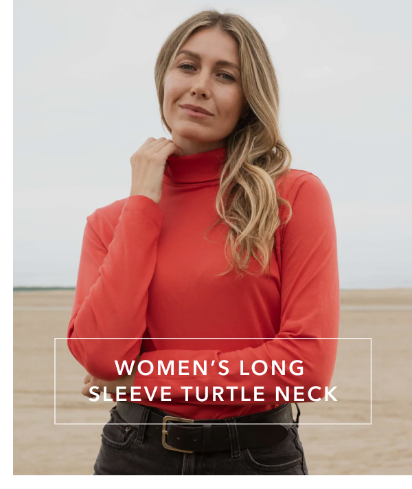 Women's Long Sleeve Turtle Neck