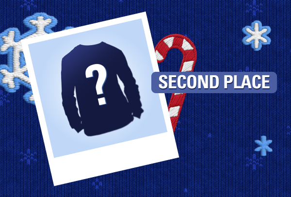 Second place: Surprise Elgato holiday sweater, Stream Deck +