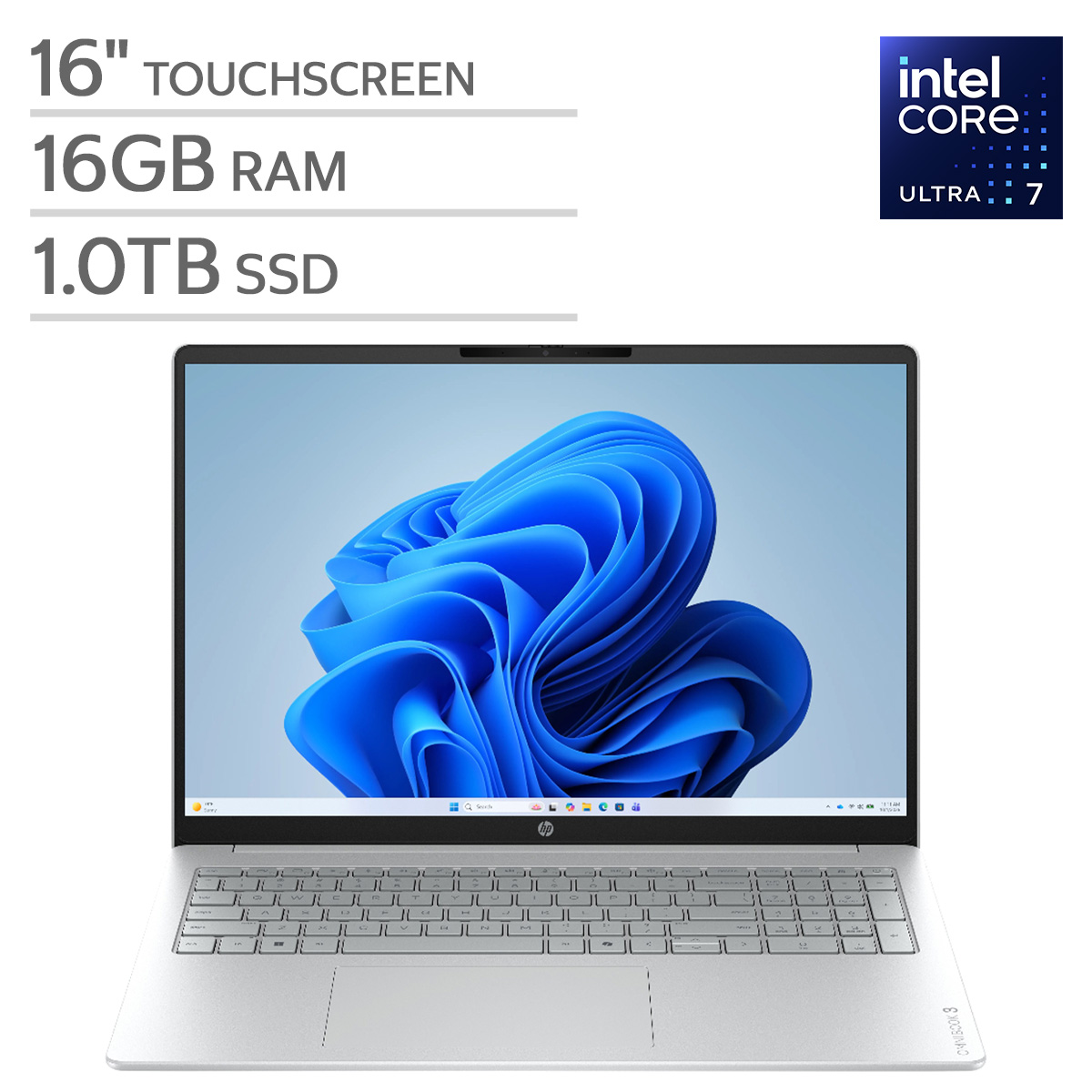 HP OmniBook 3 16-inch Touchscreen Laptop with Intel Core Ultra 7 Series 2 Processor