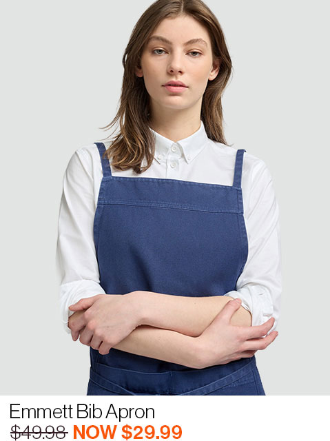 Emmett Bib Apron - French Blue