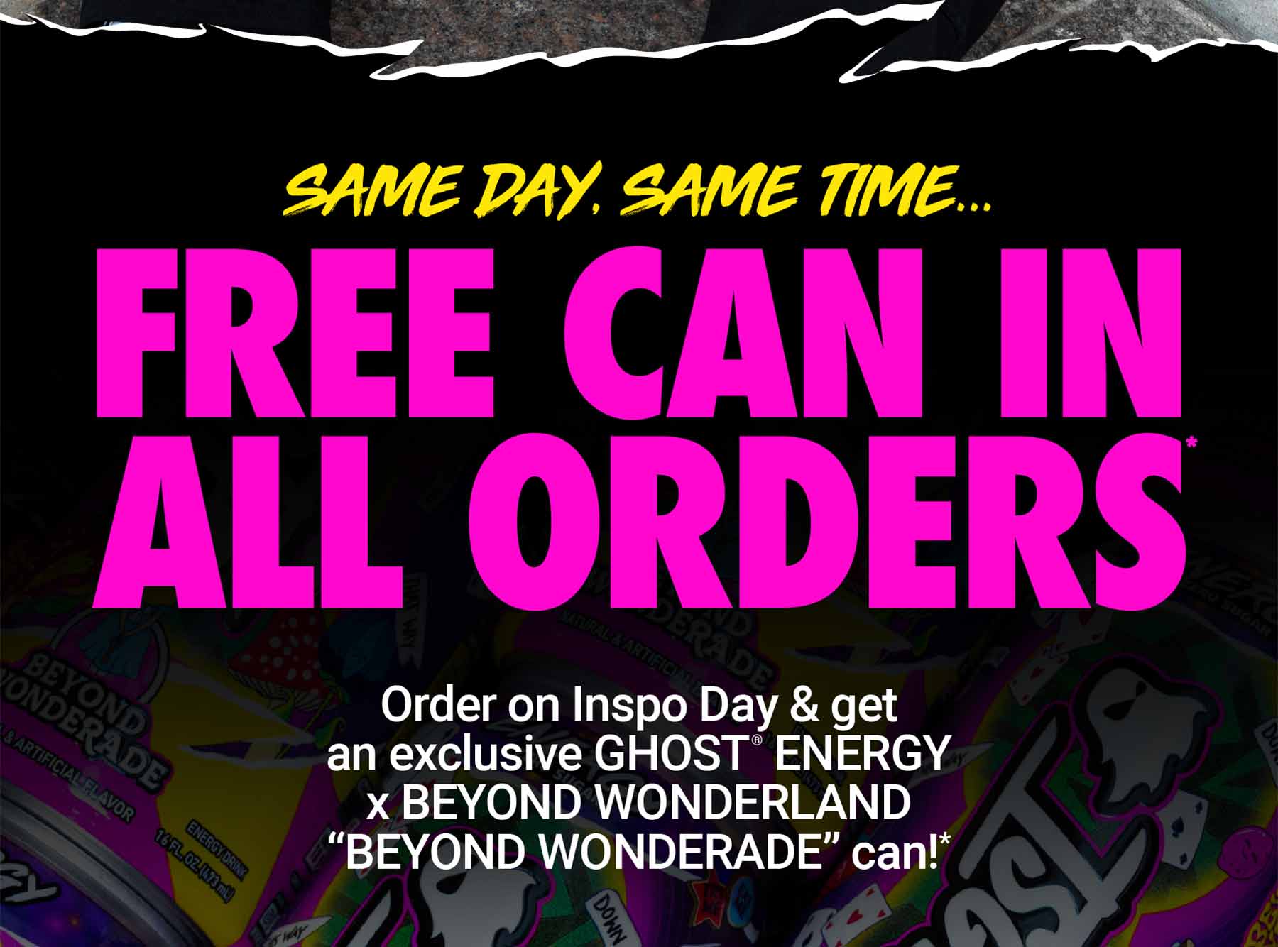 Get a Free Can of GHOST®&nbsp;ENERGY x BEYOND WONDERLAND "BEYOND WONDERADE"
