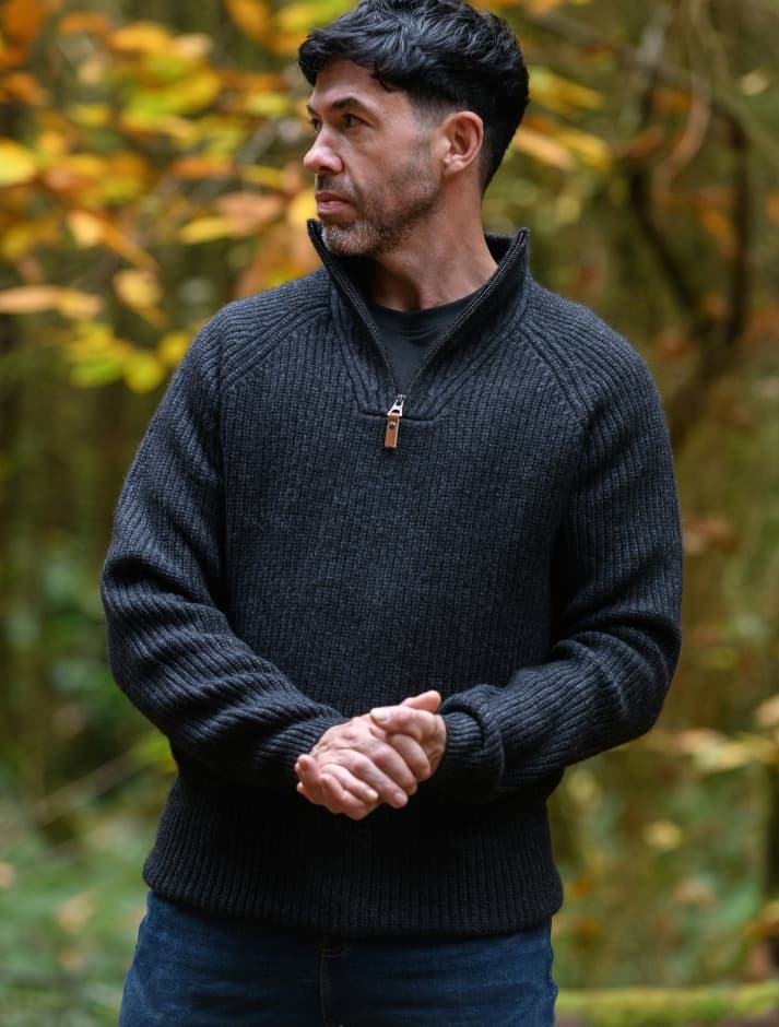 Killybegs Half-Zip Wool Sweater
