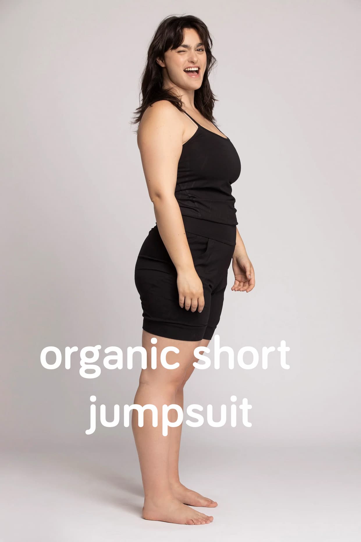 organic short jumpsuit