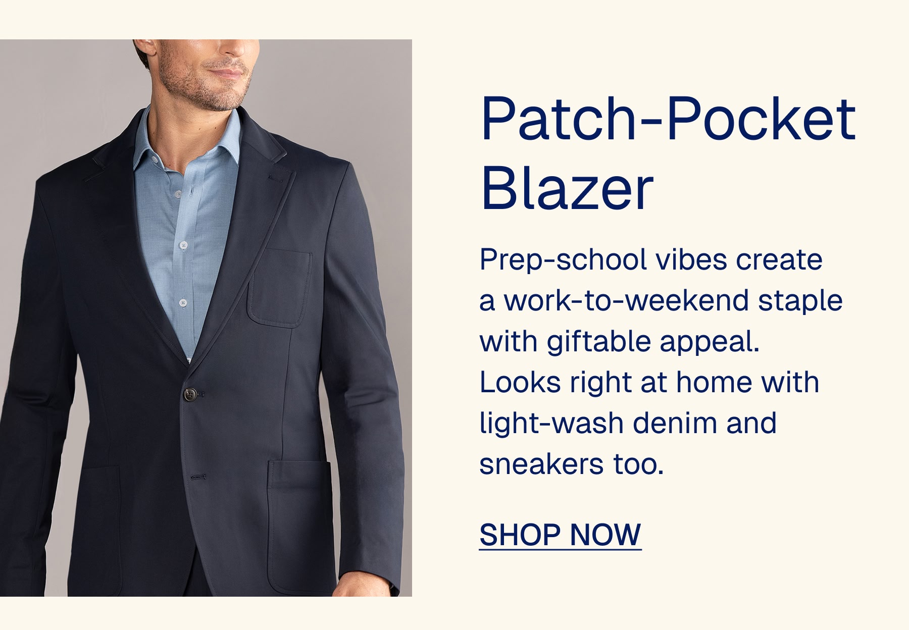 Patch-Pocket Blazer