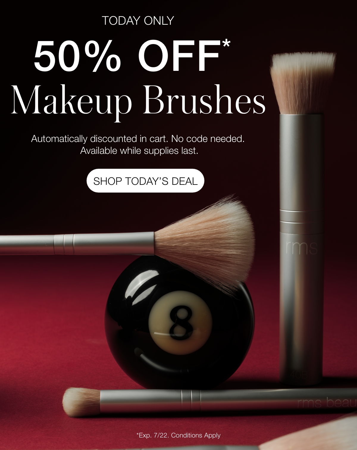 Today Only: 50% Off Makeup Brushes