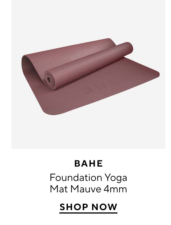 BAHE Foundation Yoga Mat Mauve 4mm