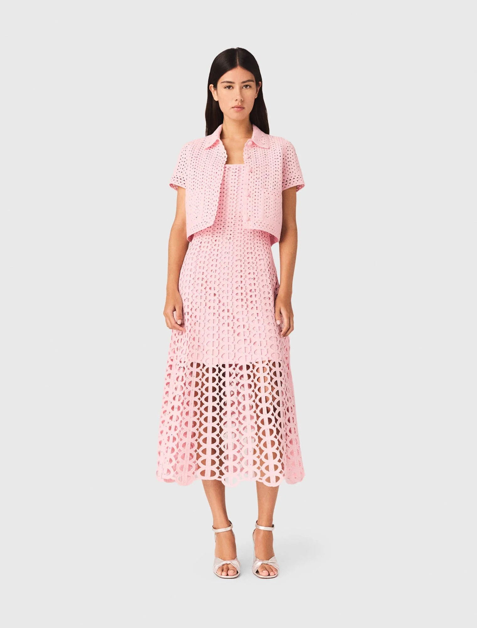 Pleated maxi dress