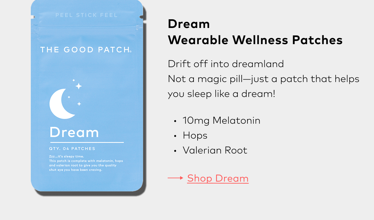 A sleep patch crafted with melatonin and hops