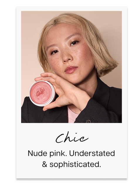 Chic. Nude pink. Understated & sophisticated.