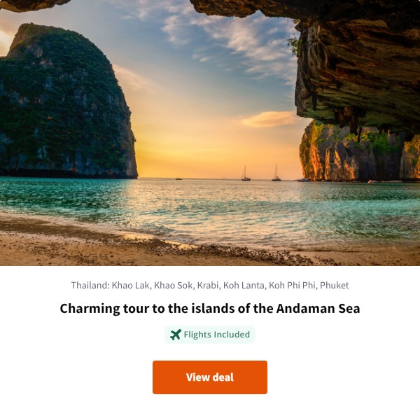 Charming tour to the islands of the Andaman Sea