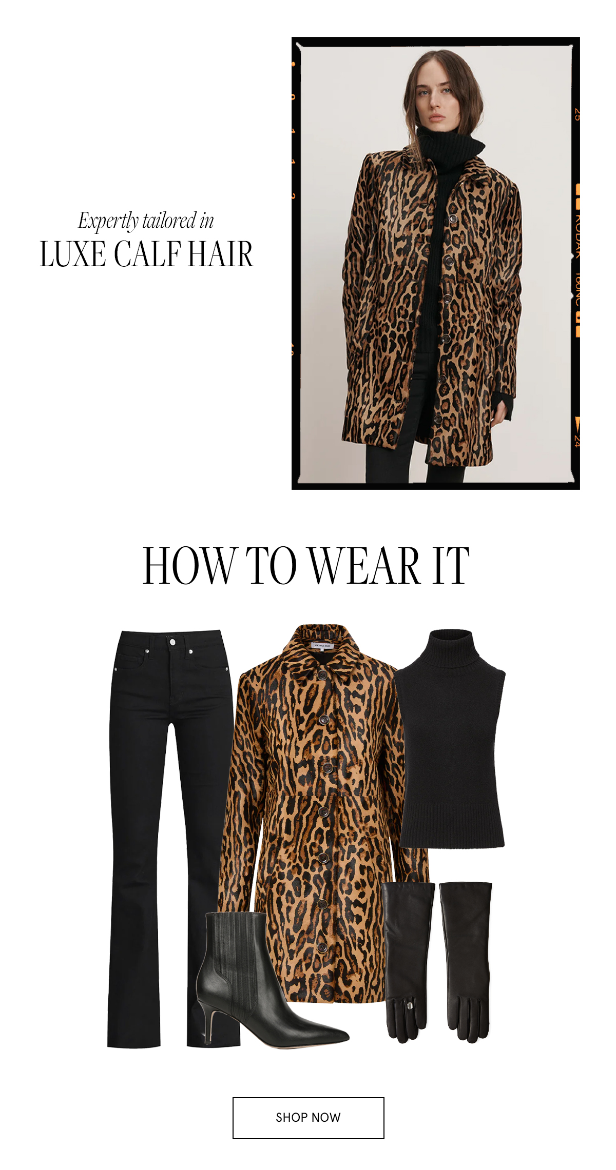 Shelley Calf Hair Dickey Coat