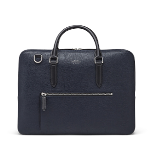 Large Briefcase with Zip Front in Ludlow