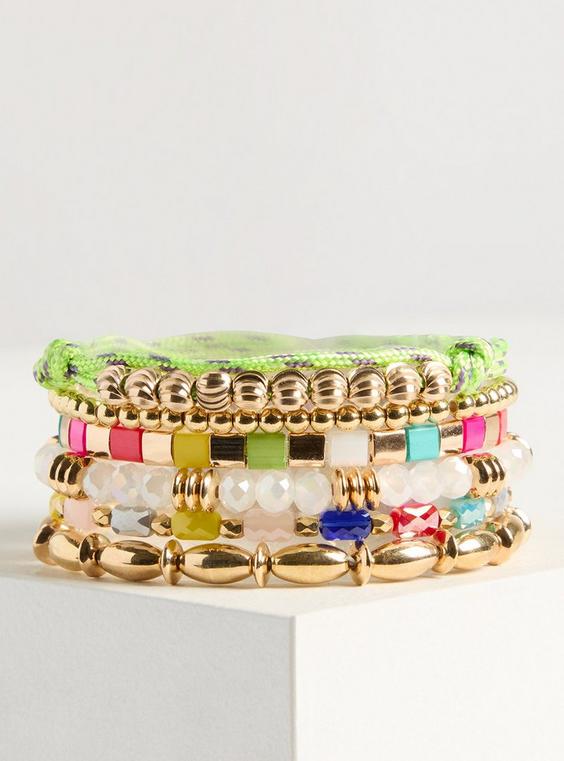 Beaded Stretchy Bracelet Set