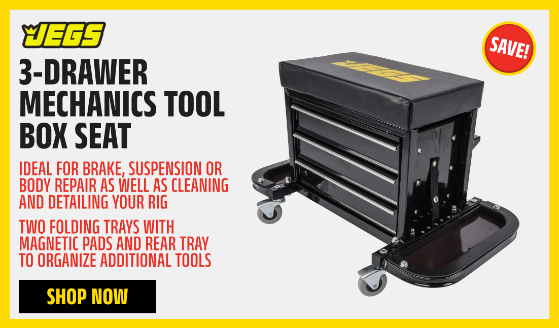 3-Drawer Mechanics Tool Box Seat