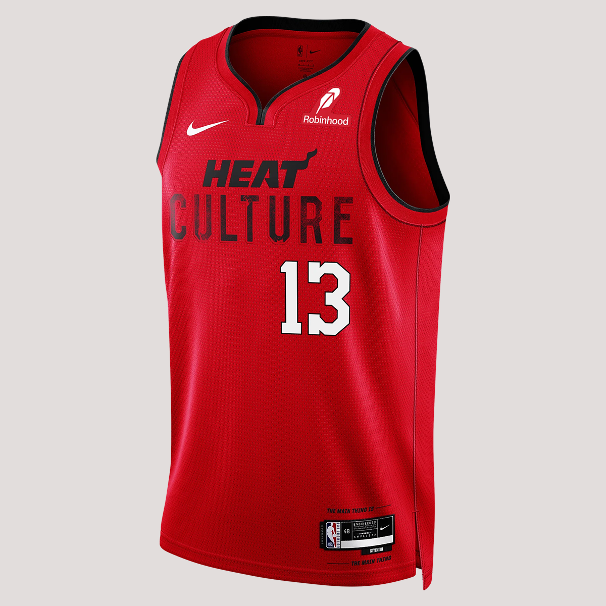 Bam Adebayo Nike HEAT Culture: Blood Red Swingman Jersey