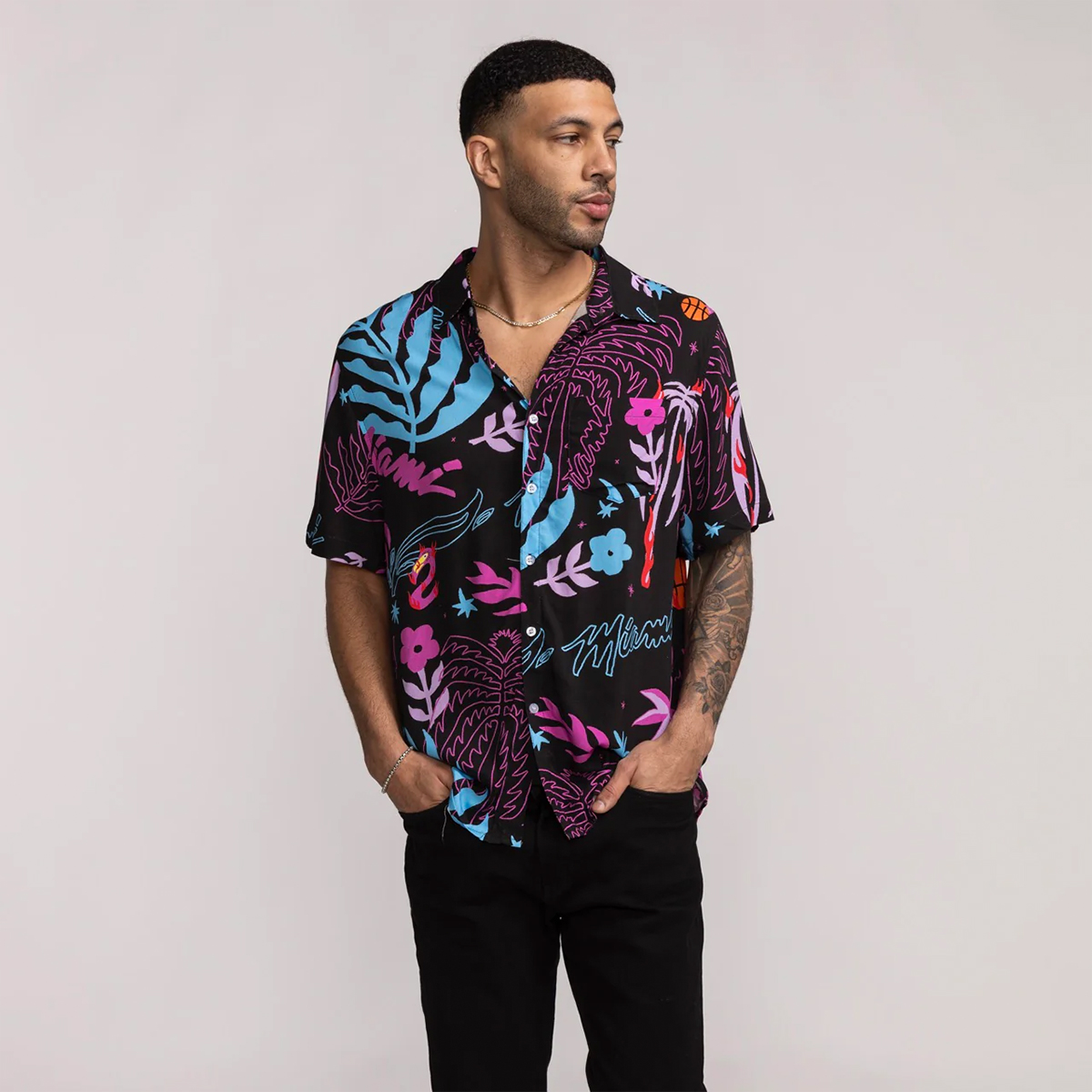 Court Culture Vice Floral Button-Down