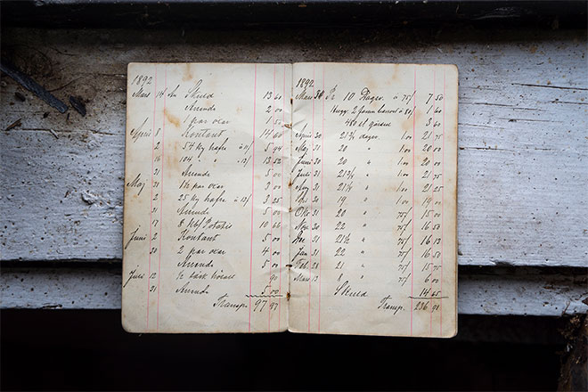 An old historical document with handwriting on it.