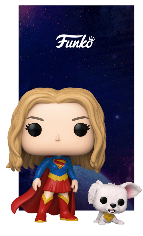 Pop! & Buddy Supergirl with Puppy Krypto
