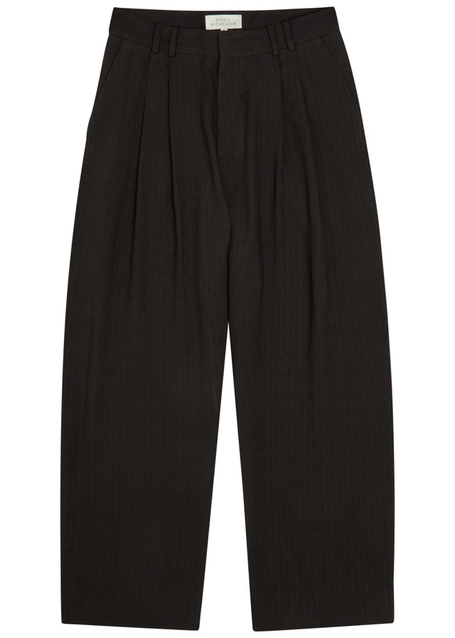 STUDIO NICHOLSON Pleated wide-leg trousers