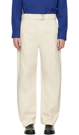 Off-White Twisted Belted Jeans - LEMAIRE