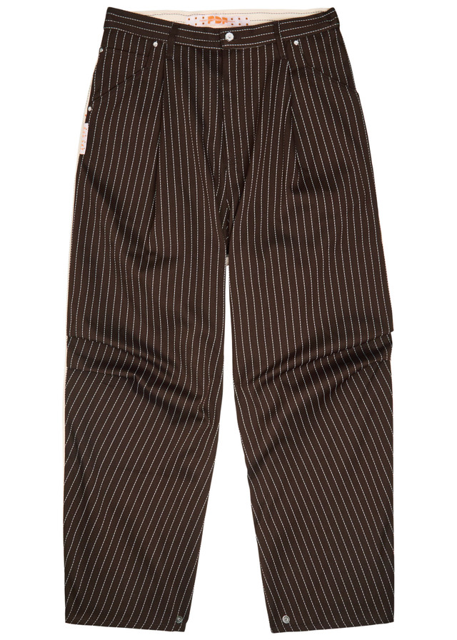 PDF CHANNEL Fat Angelo pinstriped straight-leg woven trousers