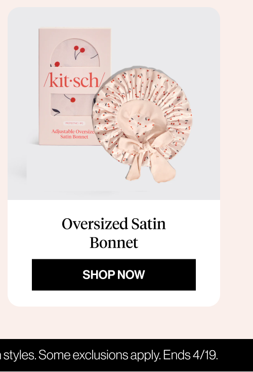 Oversized Satin Bonnet