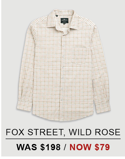Shop Fox Street Sports Fit Shirt, Wild Rose online and instore at Rodd & Gunn