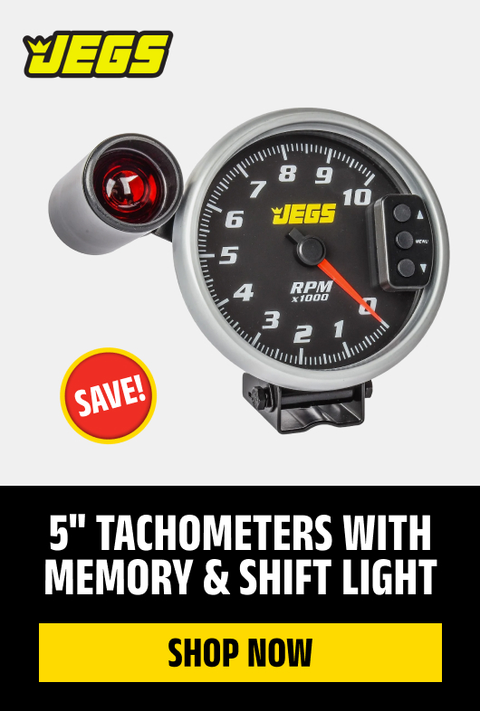 5" Tachometers with Memory & Shift Light