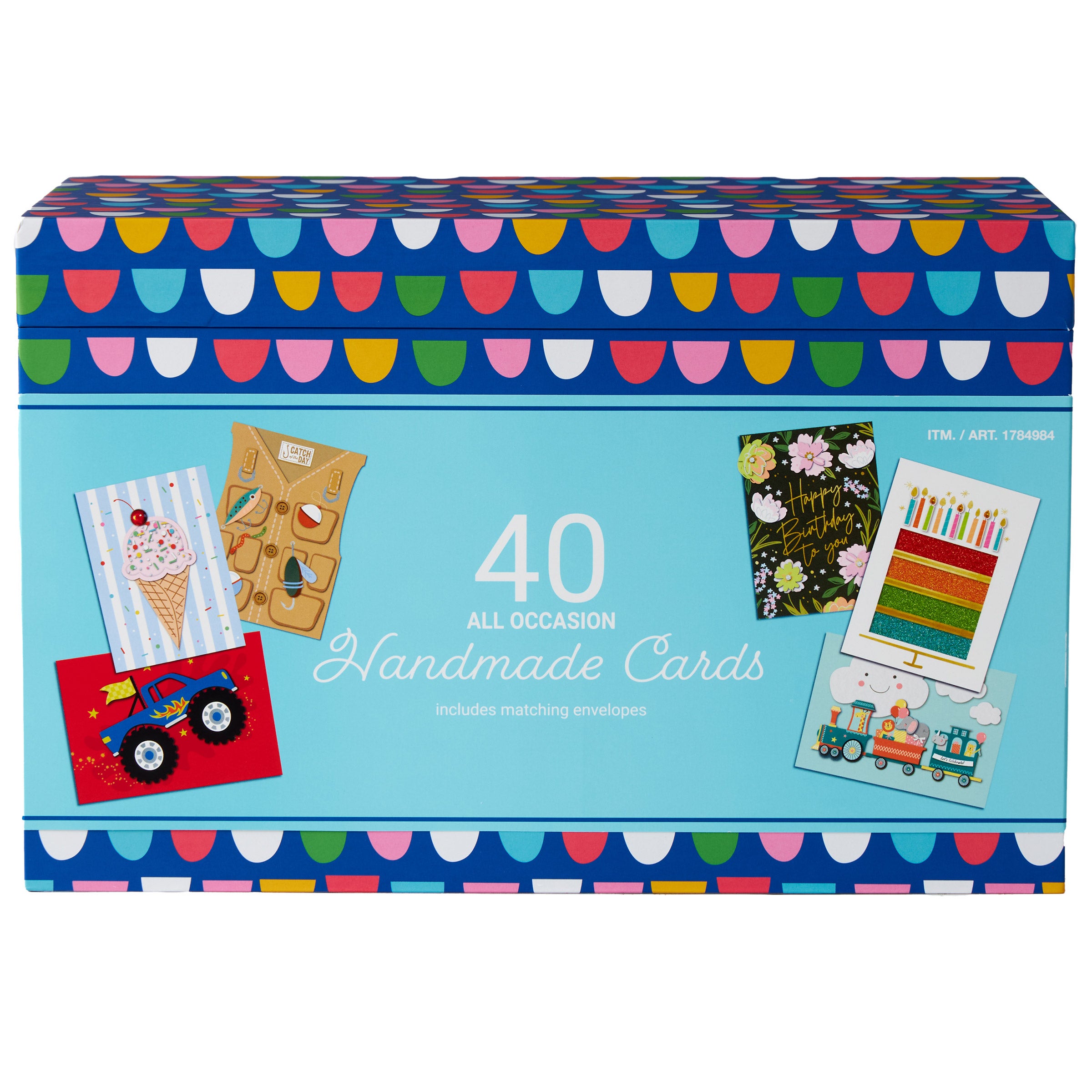 Hand Crafted All Occasion Greeting Cards, 40-Count