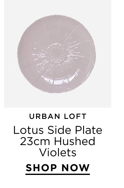 Urban Loft Lotus Side Plate 23cm Hushed Violets