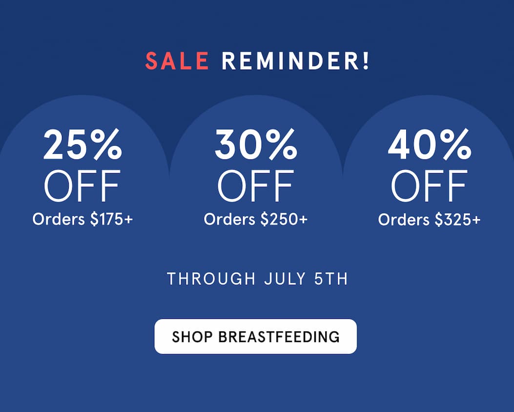 Shop the 4th of July Sale. 25% off $175, 30% off $250, 40% off $325