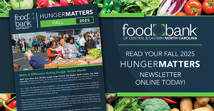 Hunger Matters fall newsletter