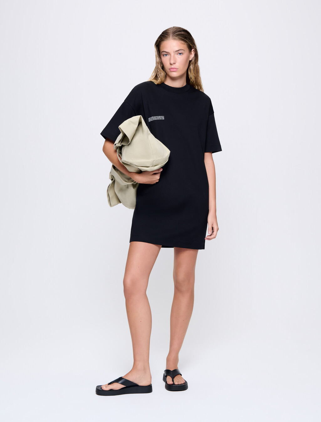 Interlock T-Shirt Dress - Black