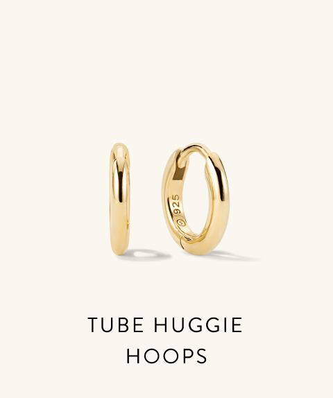 Tube Huggie Hoops.